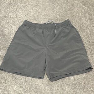 Chubbies Gray Athletic Shorts Lightweight Elastic Waist